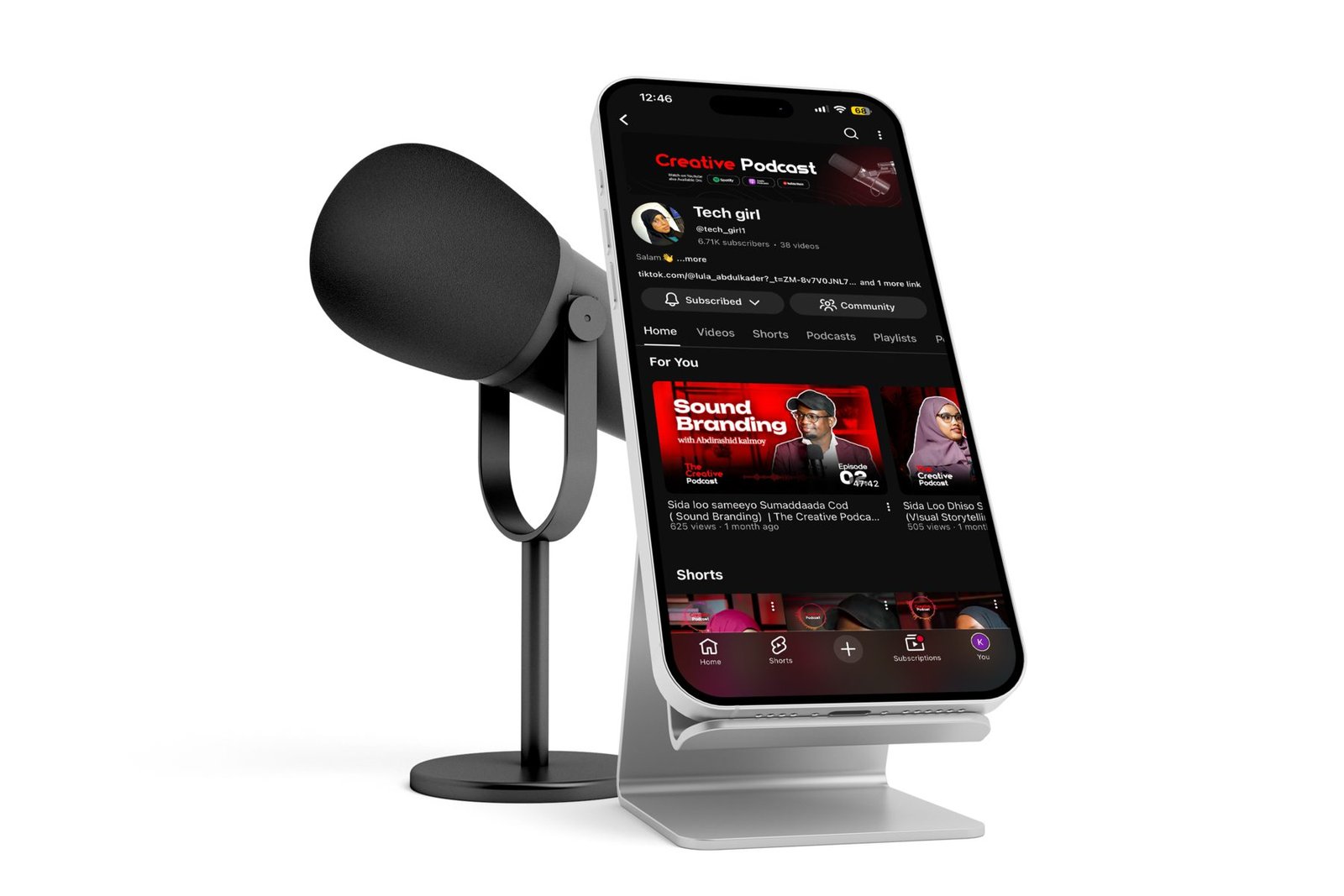 The Creative Podcast on the Tech Girl YouTube channel